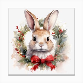 Christmas Bunny 4 Canvas Print