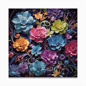 Flowers By Robert Scott Canvas Print