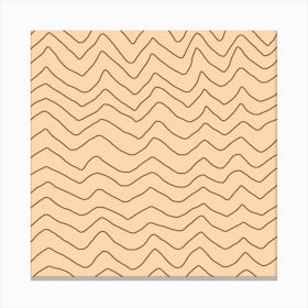 Wavy Pattern Canvas Print