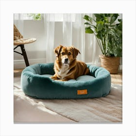 A Photo Of A Dog Bed 7 Canvas Print