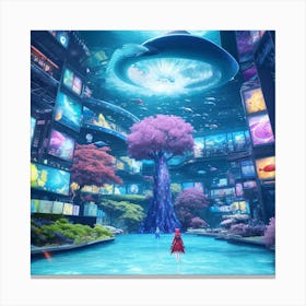 City Under The Sea Canvas Print