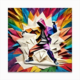 Origami Dancer 75 Canvas Print