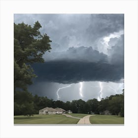 Lightning Storm Canvas Print