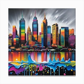 New York City Skyline 13 Canvas Print