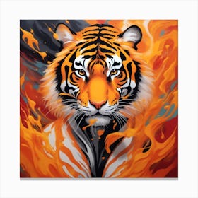 Confident Tiger Canvas Print