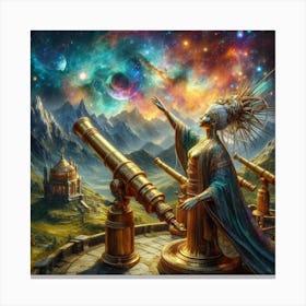 Astronomer paintings art print Canvas Print