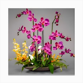 Orchid Arrangement Canvas Print