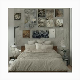 Modern Bedroom 3 Canvas Print