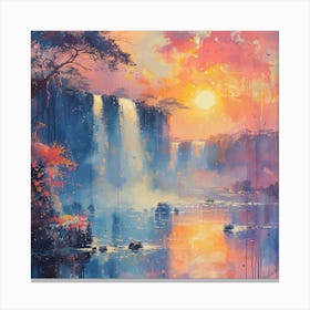The river knows the way to the sea Canvas Print