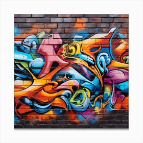 Graffiti Wall 3 Canvas Print