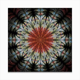 Fractal Floral Fantasy Flower Canvas Print