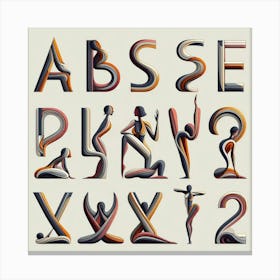 Alphabet Alphabet Canvas Print