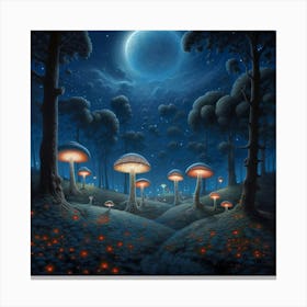 Mushroom Forest Canvas Print