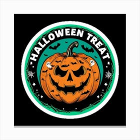 HALLOWEEN TREAT STICKER Canvas Print