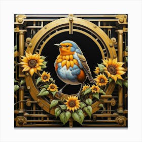 sun robin Canvas Print