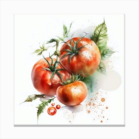 Jitomates Upscaled X4 Canvas Print