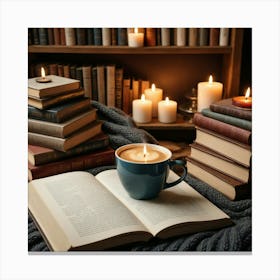 Book And Candle 6 Canvas Print