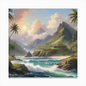 Hawaiian Landscape 2 Canvas Print