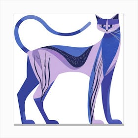 Blue Cat 21 Canvas Print