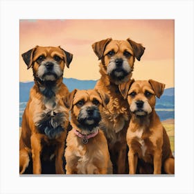 Scottish Terriers Canvas Print