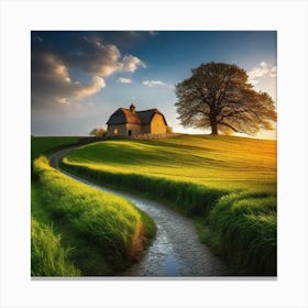Sunset In The Countryside 32 Canvas Print