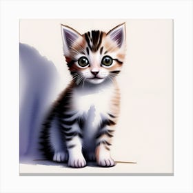 Cute Kitten Canvas Print