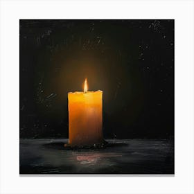 Candle In The Dark 1 Canvas Print