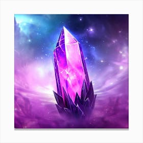 Purple Crystal Canvas Print