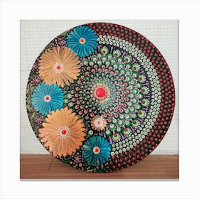 Flower dot Canvas Print