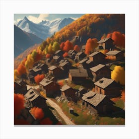 Autumn Village 29 Canvas Print