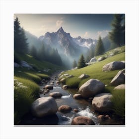 Mountain Stream 4 Canvas Print