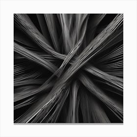 Abstract Black And White Painting Canvas Print