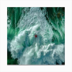 Wave In The Ocean Canvas Print