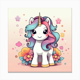 Cute Unicorn 556 Canvas Print