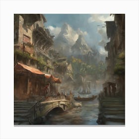 Fantasy City 85 Canvas Print