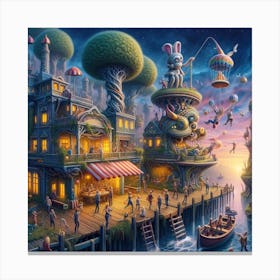 City In The Sky Canvas Print