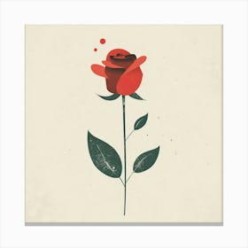 Red Rose 1 Canvas Print