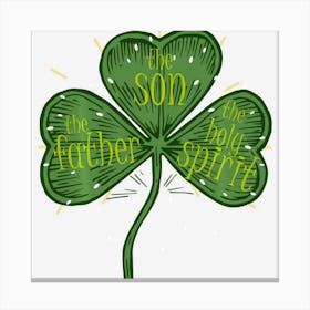 Religious Christian Catholic St Patricks Day Irish Shamrock Canvas Print