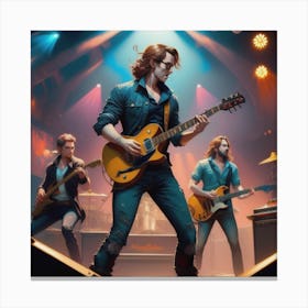 Rock Concert Energy Canvas Print