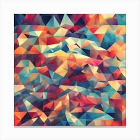 Polygonal Abstract Background 1 Canvas Print