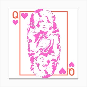 Best Queen Dolly Parton Q Heart 1 Canvas Print