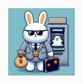 Atm Bunny 1 Canvas Print