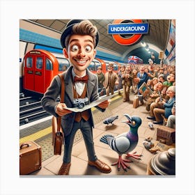 First-Time Thrills in the Tube Canvas Print