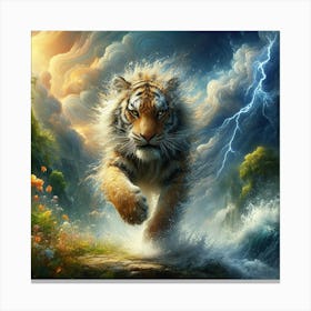 Lightning Tiger Canvas Print