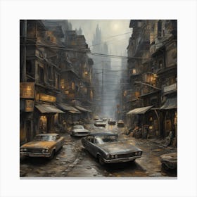 Dark City Canvas Print