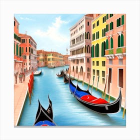 Venice Gondolas 8 Canvas Print
