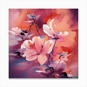 Pink Flowers Canvas Print