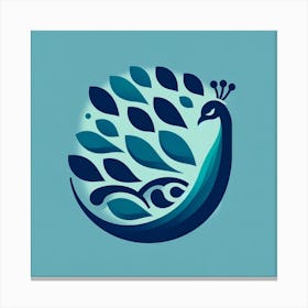 Peacock Logo Canvas Print