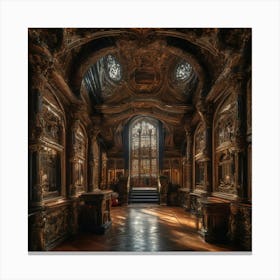 Room In A Castle Canvas Print