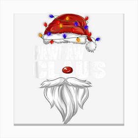 Pawpaw Claus Shirt Canvas Print